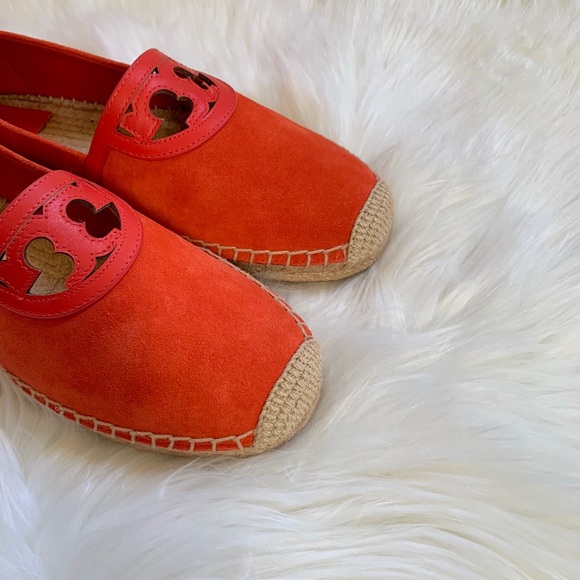 Tory Burch Red Canyon Suede Sidney Espadrille Flat - Picture 6 of 8